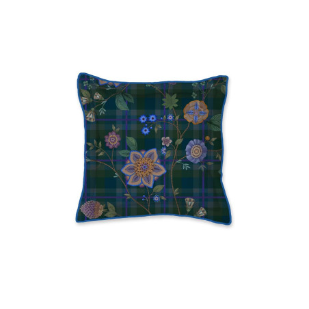 Dekoratīvs spilvens Pip Studio Flores Felices Square Dark Blue